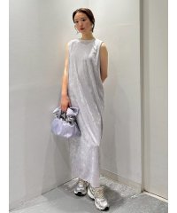 emmi atelier/メッシュベロアバックドレープワンピース/508381559