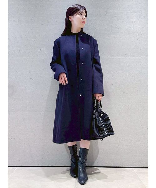 ✨極美品✨ セルフォード ノーカラーコート カシミヤ混 近年モデル 金ボタン M カシミヤ混ノーカラーコート | セルフォード(CELFORD) | マルイ