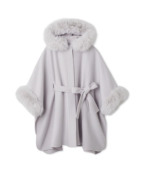 最終お値下げ‼️美品【CELFORD】ファーポンチョコート アイボリー ファーポンチョコート(508381579) | CELFORD(CELFORD) - d fashion