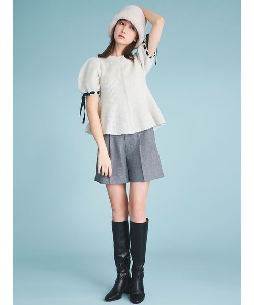 新品♡ CELFORD / セルフォード パデッドタックショートパンツ セール】バリエーションタックショートパンツ（その他パンツ