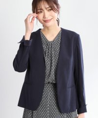Reflect/リフレクト Reflect 【接触冷感／洗える／セットアップ可／秋まで着られる◎】ノーカラージャケット/508381761