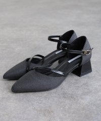 PourVous/プールヴー PourVous グリッターストラップチャンキーヒール結婚式お呼ばれオケージョン同窓会 フォーマル ワンピース パーティードレス 20代 30代 4/508382009