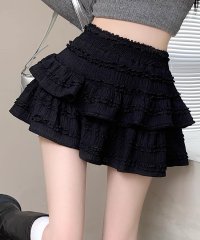 TeddyShop/テディショップ Teddyshop レディース 韓国っぽシャーリングニットフリルティアードミニスカート/508382050