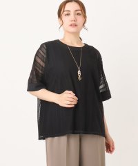 eur3/【大きいサイズ/a.v.v×eur3】幾何レースレイヤードトップス/508382471