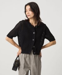 green label relaxing/メッシュ ニット ショートスリーブ カーディガン/508383052