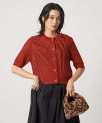 green label relaxing/メッシュ ニット ショートスリーブ カーディガン/508383052