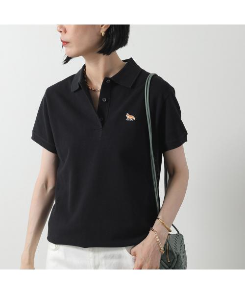 MAISON KITSUNE ポロシャツ km00209kj0104 ダブル ボールド フォックスヘッド パッチ コンフォート ポロ