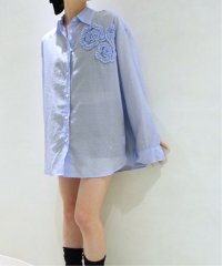 U by Spick&Span/CRANK/クランク FLOWER STRIPED SHEER SHIRT/508383155