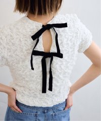 U by Spick&Span/《追加予約》popcorn ribon ブラウス/508383210