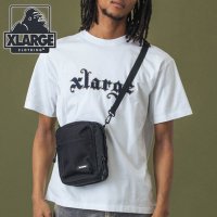 XLARGE/エクストララージ XLARGE SQUARE SHOULDER BAG BLACK [101253053001]/508383244