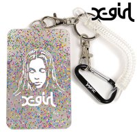 X-girl/エックスガール X－girl FACE RUBBER PASS CASE LtGREEN [105224054028 SS25]/508383245