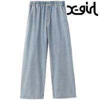 エックスガール X－girl FACE LABEL EASY PANTS LtINDIGO [105253031006]