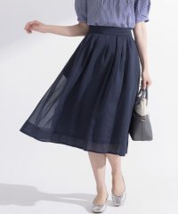 KUMIKYOKU（LARGE SIZE）/【WEB限定】シアーボイルタックフレア スカート/508383769