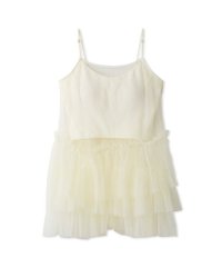 LILY BROWN Lingerie/【LILY BROWN Lingerie】カップ付フリルチュールキャミ/508383813