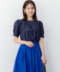 KUMIKYOKU（LARGE SIZE）/【UVケア・接触冷感】ソフトローンパフスリーブ ブラウス/508383992