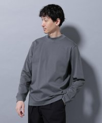 NANO universe/アンチスメルモックネックTシャツ 長袖/508182804
