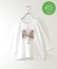 ikka kids/【親子コーデ】フォトロゴプリント7分袖Tシャツ（120〜160cm）/508187132