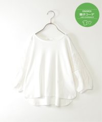 ikka kids/【親子コーデ】7分袖キカレース切り替えTシャツ（120〜160cm）/508202765
