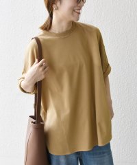 SHIPS any WOMEN/SHIPS any:〈接触冷感/汗染み防止加工/洗濯機可能〉ラウンドヘム クルー ビッグ TEE/508202852