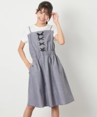 a.v.v(KID'S)/[120－160]【接触冷感/ジメジメ対策】フロントレースアップドッキングワンピース/508271386