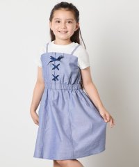 a.v.v(KID'S)/[120－160]【接触冷感/ジメジメ対策】フロントレースアップドッキングワンピース/508271386