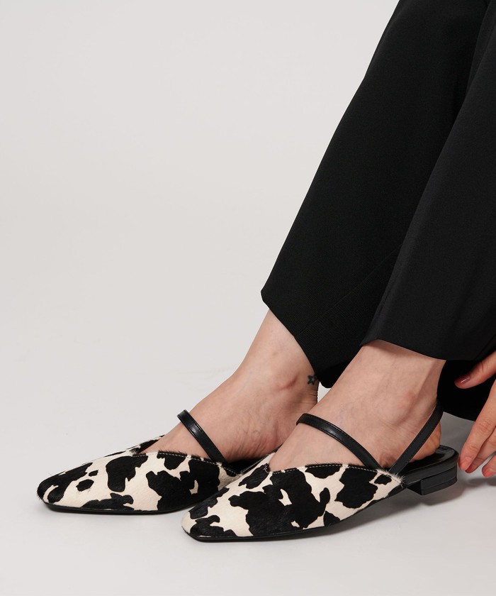 BEAUTY&YOUTH UNITED フラットシューズ BEAUTY&YOUTH UNITED ARROWS｜Vカットステッチ フラットシューズ
