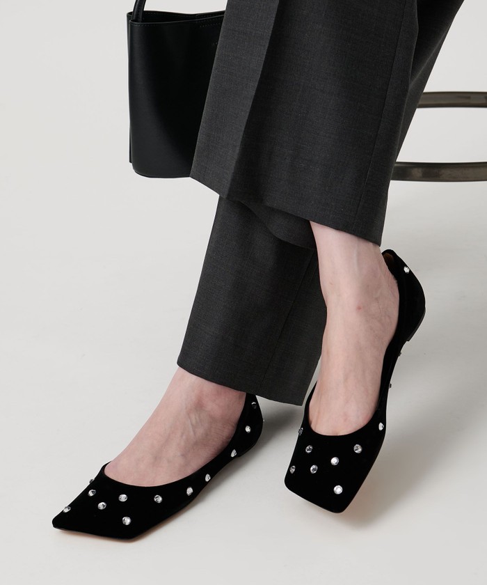 美品♦︎ユナイテッドアローズQUARTIERGLAMメッシュ フラットシューズ　靴 最先端 美品♦︎ユナイテッドアローズQUARTIERGLAMメッシュ