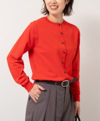 NOLLEY’S/《手洗い可能》《アンサンブル対応》天竺クルーネックカーディガン/508380803