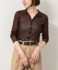 2nd NOLLEY'S/チュール衿付きカットカーディガン/508380805