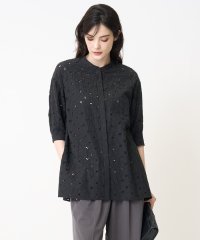 CHRISTIAN AUJARD/アイレットリーフ刺繍ブラウス/508384040