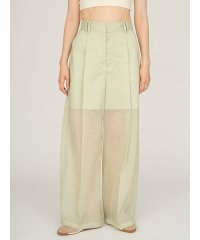 emmi atelier/シアーワイドタックパンツ/508384181