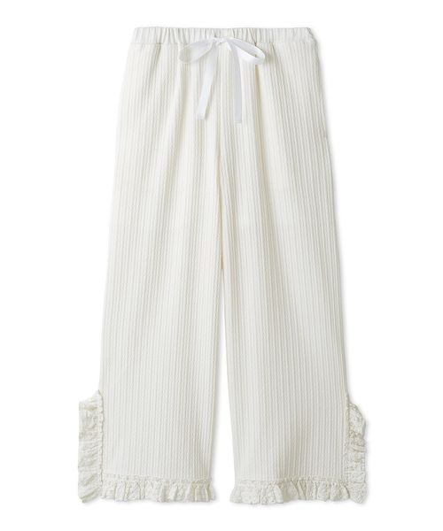 フリルレースカットロングパンツ(508384344) | SNIDEL HOME