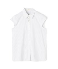 DES PRES/コットンストレッチポプリン キャップスリーブシャツ/508384536