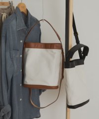 URBAN RESEARCH DOORS/キャンバスコンビレザーバッグ/508384631