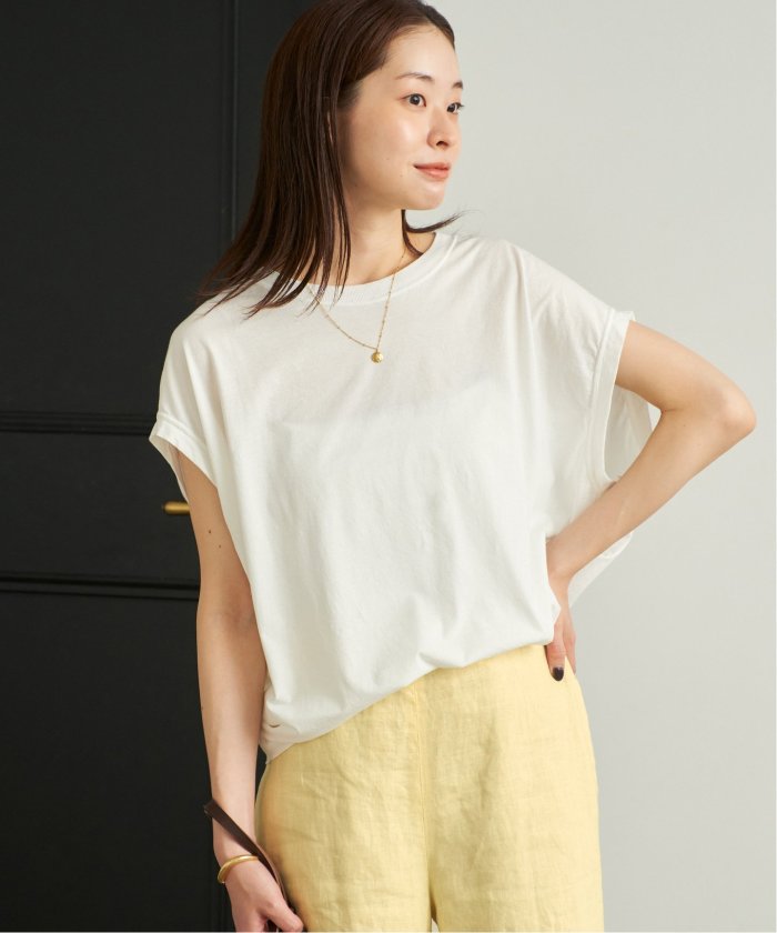 プラージュplage ALBINIハイゲージTシャツ　新品　ブルー 追加》ALBINI ハイゲージTシャツ（Tシャツ/カットソー）｜Plage