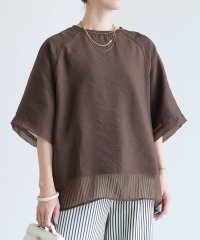 reca/レカ reca オーガンジー重ねラグラン半袖Tシャツ（day252630）/506156002