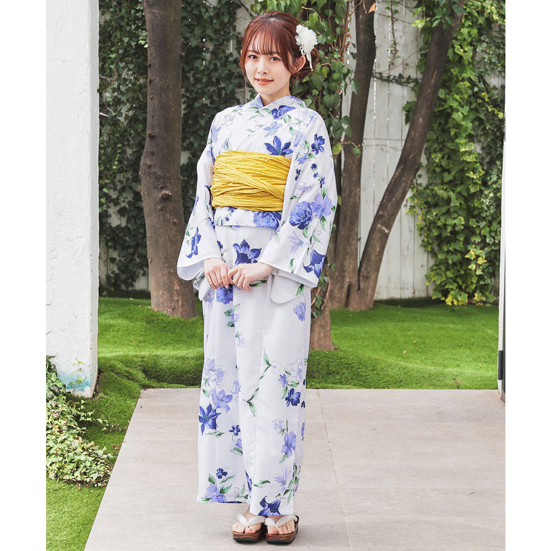 honeys ハニーズ　浴衣　菊縞 Honeys（ハニーズ）浴衣・着物 （レディース）｜レディース