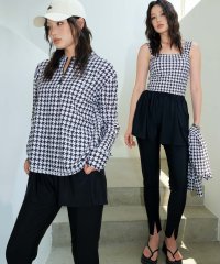 OSYAREVO/オシャレボ OSYAREVO 【ネット限定】【紫外線カット率99.9％以上】クォータージップ ラッシュガード 付き 体型カバー タンキニ 水着 セットアップ 5/508102487