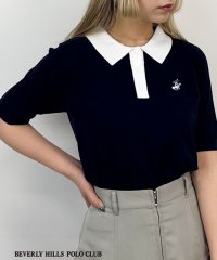 NICOLE CLUB/【BEVERLY HILLS POLO CLUB】透かし編みニットポロシャツ/508331509