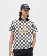 Munsingwear/マンシングウェア Munsingwear 吸汗速乾ストレッチチェッカーフラッグ総柄プリント半袖ポロシャツ/508372844