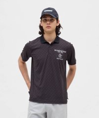Munsingwear/マンシングウェア Munsingwear Sunscreen NIR バイアスチェック総柄プリント半袖ポロシャツ/508372848
