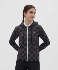 Munsingwear/マンシングウェア Munsingwear ストレッチブロック柄長袖前開きフーディ/508372851