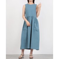 FINE (Rename)/ファイン FINE 麻ギャザーワンピース/508381893
