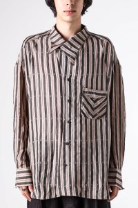ZIGGY CHEN/ジギーチェン ZIGGY CHEN Oversized Stripe Shirt/508383532