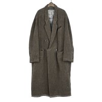 ZIGGY CHEN/ジギーチェン ZIGGY CHEN Chenille Cloth Double－Breasted Long Coat/508383550