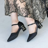 JURER/【2025年秋冬新作】ジュレ Jurer by vivian キラキラグリッターチャンキーヒールセパレートパンプス/508383663