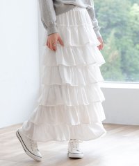 TeddyShop/テディショップ Teddyshop レディース 軽いのにボリューミー。ドレッシーティアードフリルロングスカート/508383695