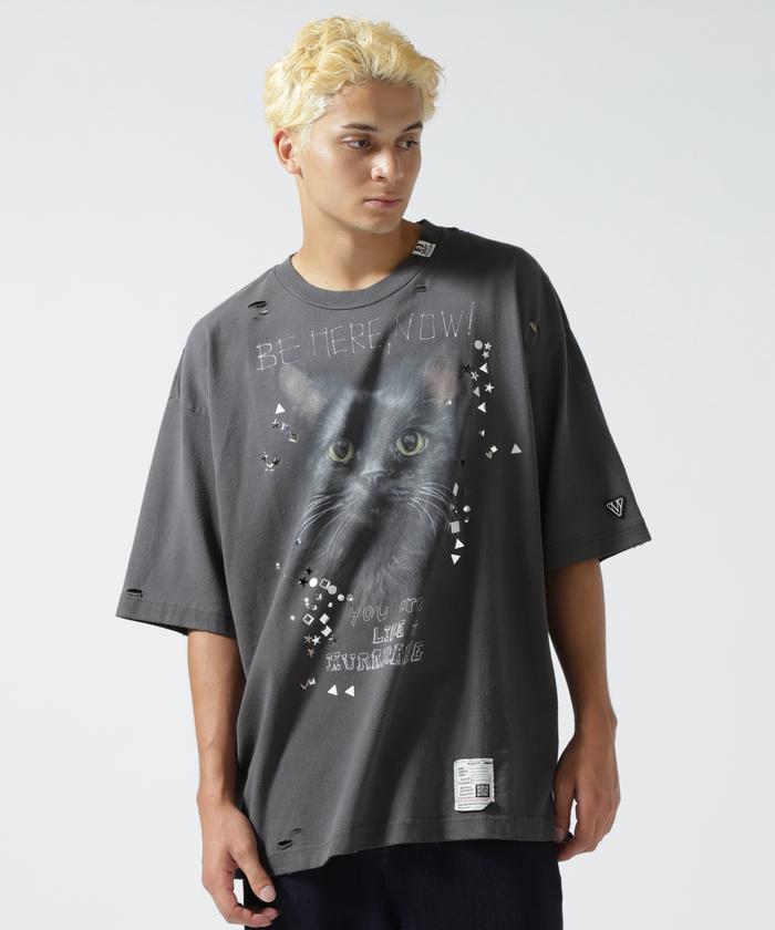 【MIHARAYASUHIRO】Embellished Distressed Tee ねこ 全3色 Maison MIHARA YASUHIRO ONLINE STORE（ミハラヤスヒロ