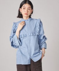 SHIPS WOMEN/《予約》SHIPS NINE CASE:〈手洗い可能〉タック フリル ブラウス/508384993