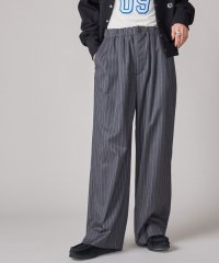 SHIPS WOMEN/《予約》SHIPS NINE CASE:〈手洗い可能〉ストライプ イージー パンツ/508385002